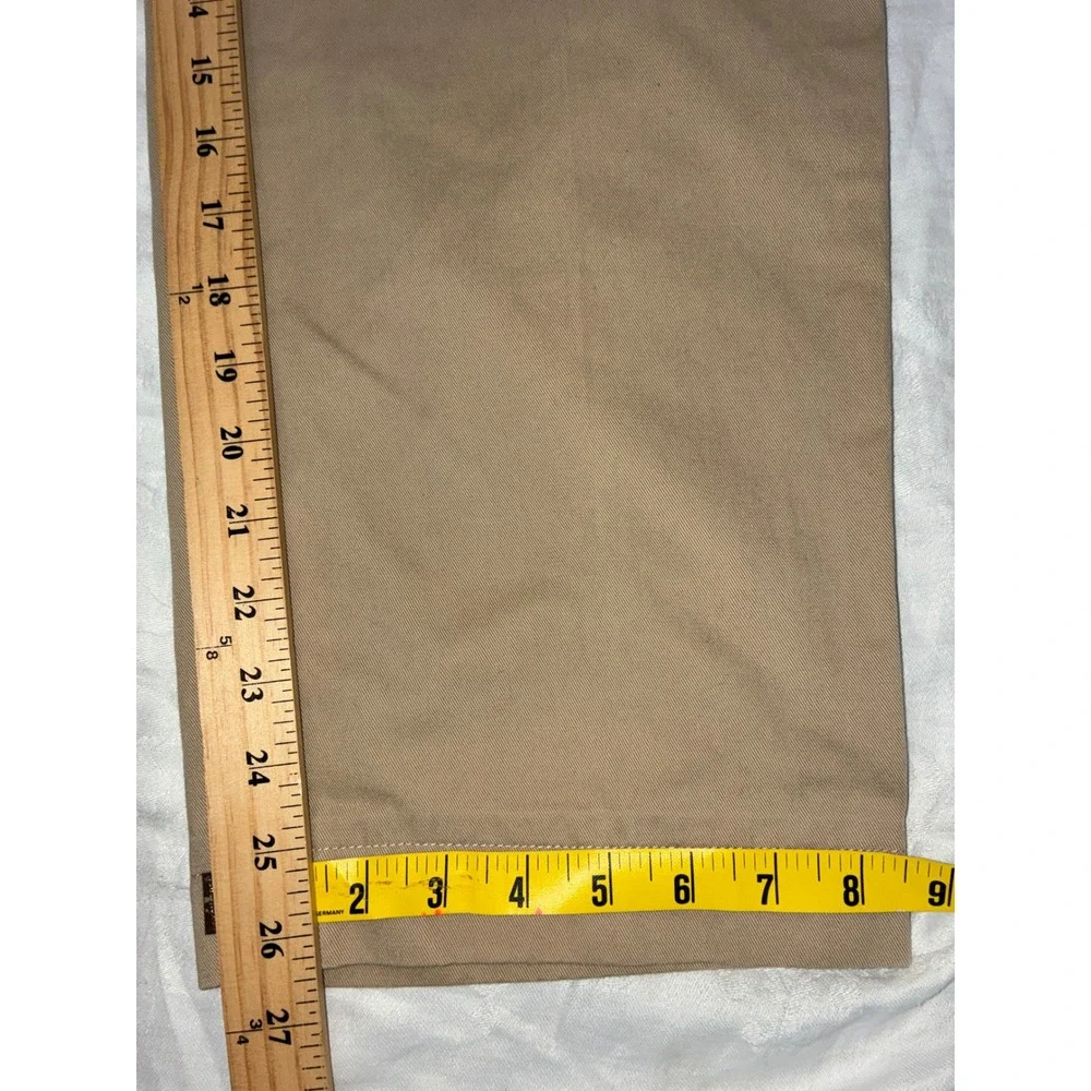 Polo Ralph Lauren Classic Chino Pants Mens 36x26 Tan Khaki Straight Leg Cotton